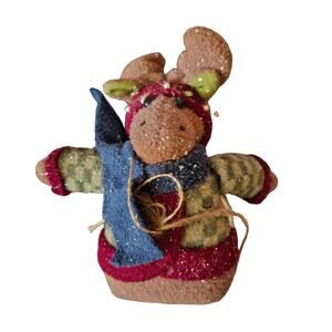 Dan Dee Christmas Winter Moose Plush Small